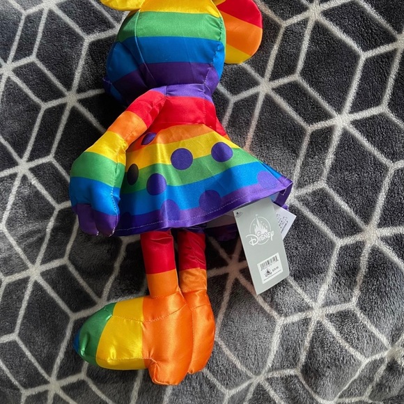 Disney Minnie Mouse Rainbow Plush Doll Toy 2020  19 1/2" - Picture 3 of 5